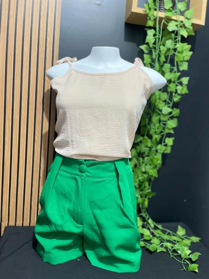 Conjunto regata e short verde