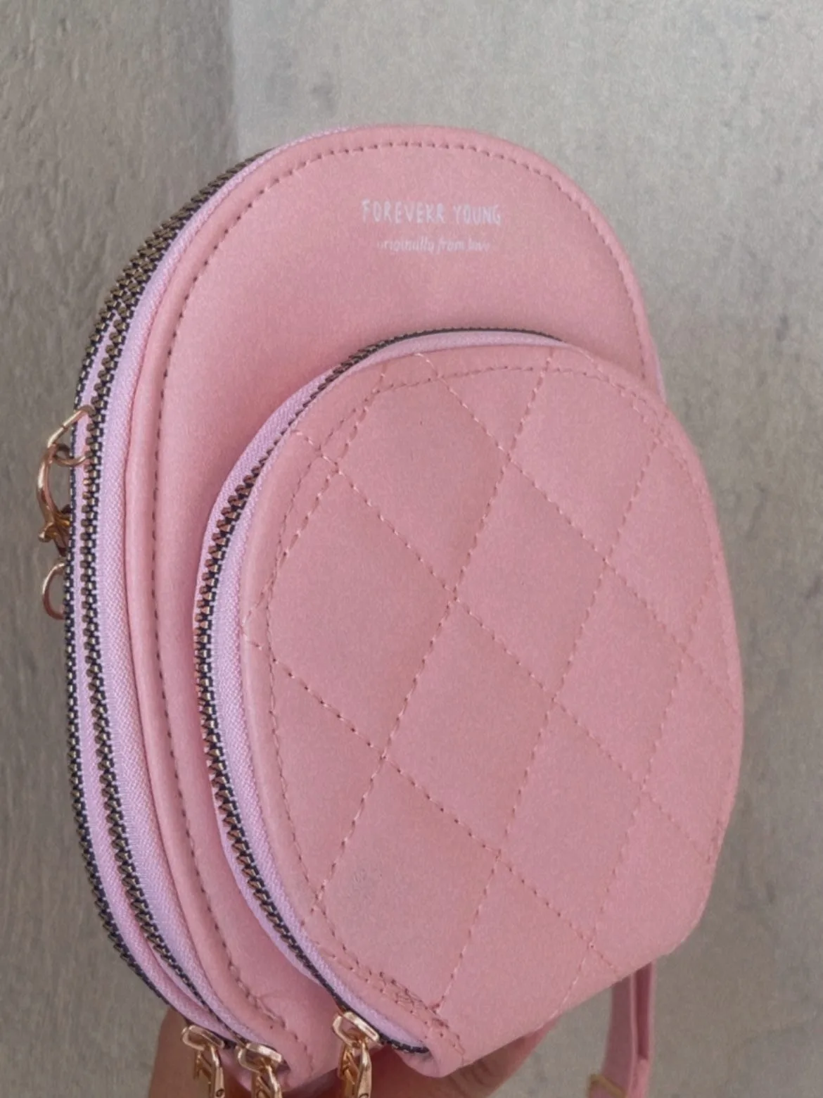 Bolsa transversal rosa matelassê - foto 2